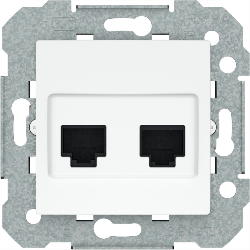 Presa RJ45 CAT6 non schermata 1 modulo Bianco Lybra Urmet 27446.B
