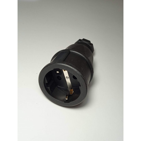 I-02551 BASE DE GOMA IP20 2P+T 16A CON SEGURIDAD