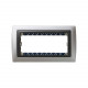 82854-33 Marco 5 m¢dulos Aluminio / Gra
