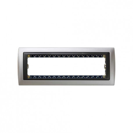 82884-33 Marco 8 m¢dulos Aluminio / Gra