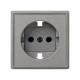 2705041-063 TAPA BASE DE ENCHUFE GRIS ESME