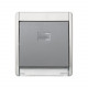 4400010-035 MARCO CON TECLA SIMPLE GRIS S.
