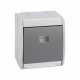 4490160-035 PULSADOR GRIS 10AX 250V CON LU