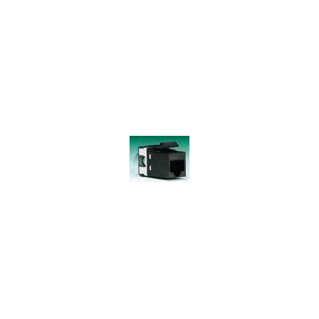 03177-N CONECTOR RJ45 CAT5 8 VIAS C/ TAPA NEGRO