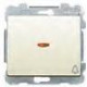 184016-AL PULSADOR TIMBRE BEIGE C/LUZ IRIS ESTANCA