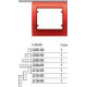 22002-RB MARCO 2 ELEMENTOS HORIZONTAL METAL ROJO RACING MEGA