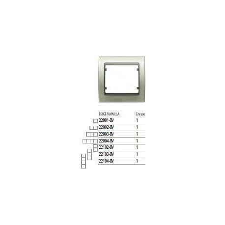 22002-BV MARCO 2 ELEMENTOS HORIZONTAL METAL BEIGE VINILLA MEGA