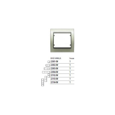 22103-BV MARCO 3 ELEMENTOS VERTICAL METAL BEIGE VINILLA MEGA