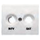 22320-PE TAPA TOMA R-TV/SAT BLANCO PERLA MEGA