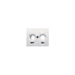 22320-PE TAPA TOMA R-TV/SAT BLANCO PERLA MEGA