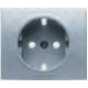 22723-AP TAPA BASE II+T SCHUKO ALUMINIO PRUSIA MEGA