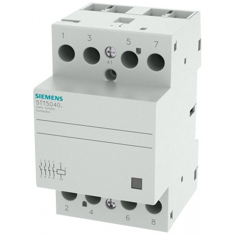 5TT5840-0 CONTACTOR 70MM 4NA 230V 40A S/MANDO MANUAL