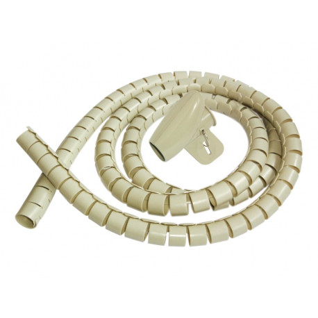 31.658/23/M ORGANIZADOR DE CABLES 2 MTS 23mm MARFIL