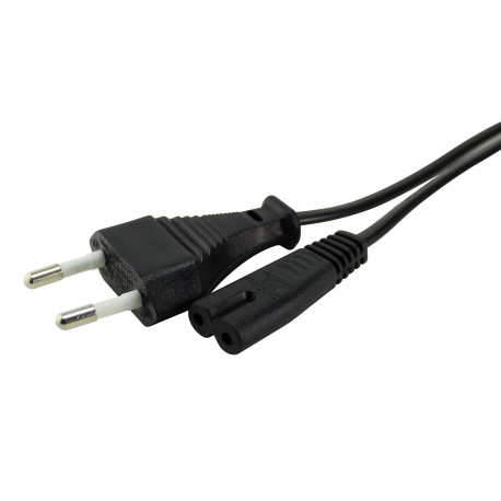 36.683/180/VDE CABLE CONEXION DOBLE AISLAMIENTO 1,8 MTS NEGRO