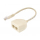 39.115/8 DISTRIBUIDOR TEF CATG 5 RJ45 8 CONTACTOS CABLE 15CM