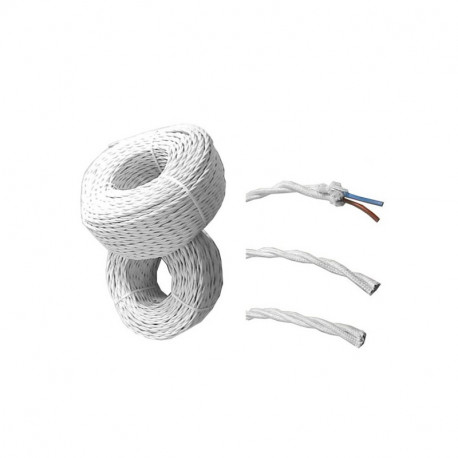 8425998119022 11902 MTS PARALELO TEXTIL TRENZADO 2X1,5 BLANCO