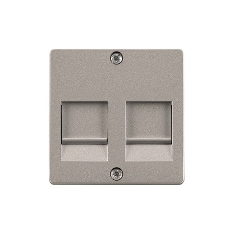 5TG2124 I-SYS,TAPA ADAPT.RJ MODULAR,ALUMINIO MET