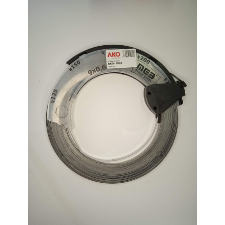 AKO-1903 MTS CINTA ACERO INOX. PARA ABRAZADERAS ROLLOS DE 30 MTS