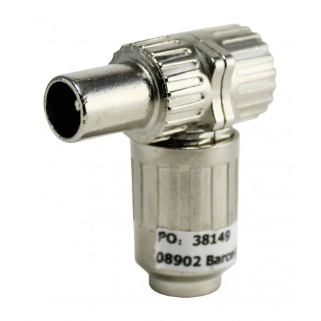 10.532/MET CONECTOR TV ACODADO METALICO BLINDADO