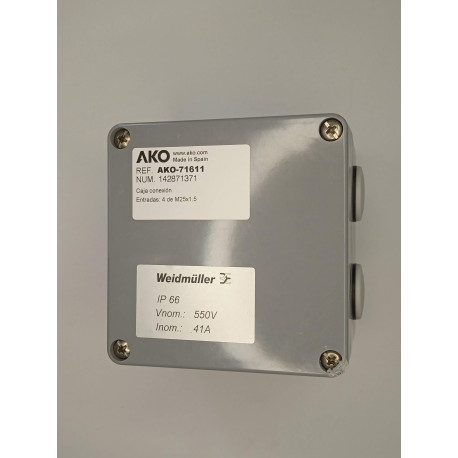 AKO-71611 CAJA CONEXION 4 ENTRADAS M25 PARA ZONA ORDINARIA