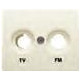 18341-A TAPA TOMA R/TV-SAT (3 SALIDAS), BEIGE