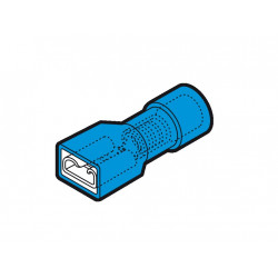 BF-F408P TERMINAL FASTON AISLADO HEMBRA AZUL