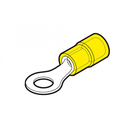 GF-M12 TERMINAL REDONDO 4-6mm AMARILLO