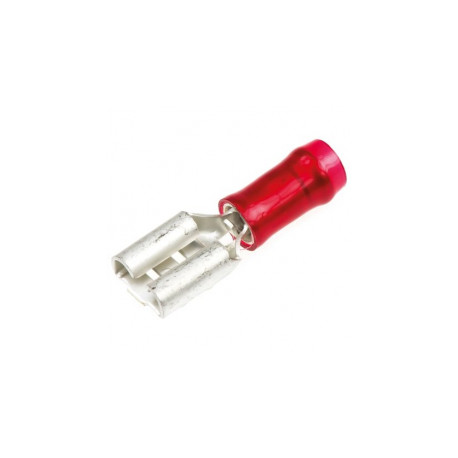 EFCC-15063B TERMINAL FASTON AISLADO HEMBRA 1,5mm ROJO