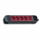 22416 BASE 4 TOMAS ROJAS + INTERT 2P+TTTL CABLE 1,5 DE 3 X 1,5  COLOR NEGRO