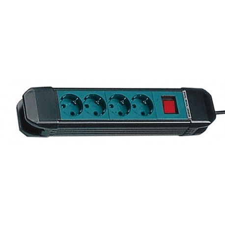 22414 BASE 4 TOMAS VERDES+ INTERT 2P+TTTL CABLE  COLOR NEGRO