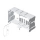 93718 CAJA PORTAMECANISMOS DE CANALETA 120MM
