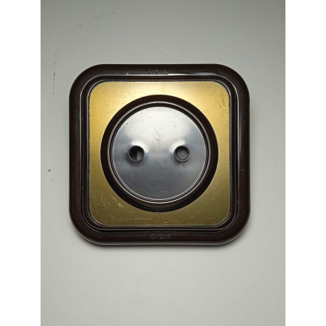 20-209-36-0 BASE ENCHUFE 2P BRONCE/MARRON