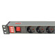2398 REGLETA PROFESIONAL PDU 8 TOMAS S/INTERRUPTOR