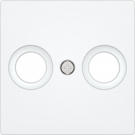 23330 VIVA,TAPA TOMA TV 2 CONECTORES,BLANCA