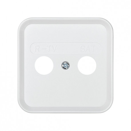 31097-60 PLACA TOMA R-TV-SAT BLANCO