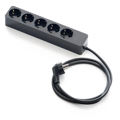 2605-N BASE 5 TOMAS 16A 250V 1,5 MTS NEGRO