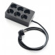 2516-N BASE 6 TOMAS 16A 250V 1,5 MTS NEGRO