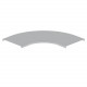 66211 TAPA CURVA PLANA 90º 200 GRIS