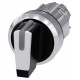 3SU1052-2BM60-0AA0 SELECTOR 1-0-II NEGRO, BLANCO