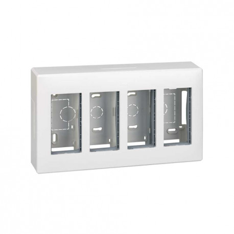 51000004-030 CAJA SUPERFICIE 4 MODULOS BLANCO