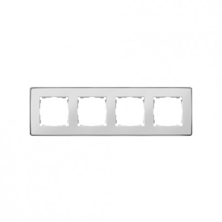 8201640-244 MARCO 4 ELEM. BLANCO BASE CROMO
