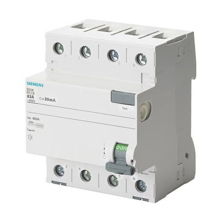 5SV4344-0 DIFERENCIAL 4x40A 30MA 70MM