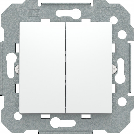 23510 VIVA,CONMUTADOR DOBLE,BLANCO