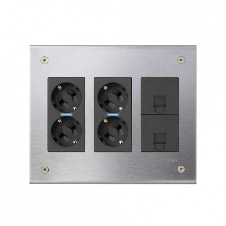 51002301-036 KIT CAJA EMPOTRAR 3 MDS METALICA
