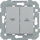 23569-PL VIVA,INTERRUPTOR DE PERSIANAS,PLATA LUNA