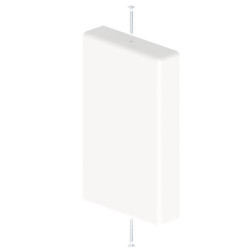31371-2 TAPA FINAL BLANCO RAL9010 45x75