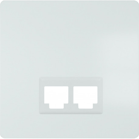 5TG2078-2WH02 TAPA TOMA DOBLE RJ 19682-1 BLANCO POLAR