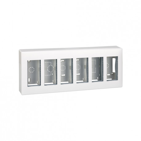 51000006-030 CAJA SUPERFICIE 6 MODULOS BLANCO