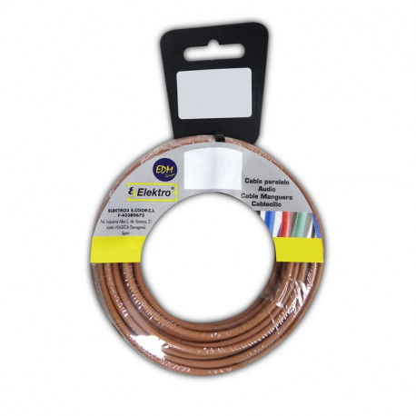 8425998284577 28457 CARRETE CABLECILLO FLEX. 2.5MM MARRON LH 10MTS