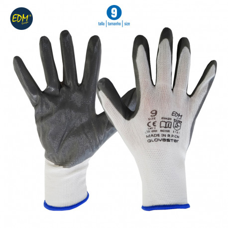 8425998802023 80202 GUANTES TALLA 9 SOPORTE POLYESTER Y RECUBRIMIENTO DE NITRILO 80202